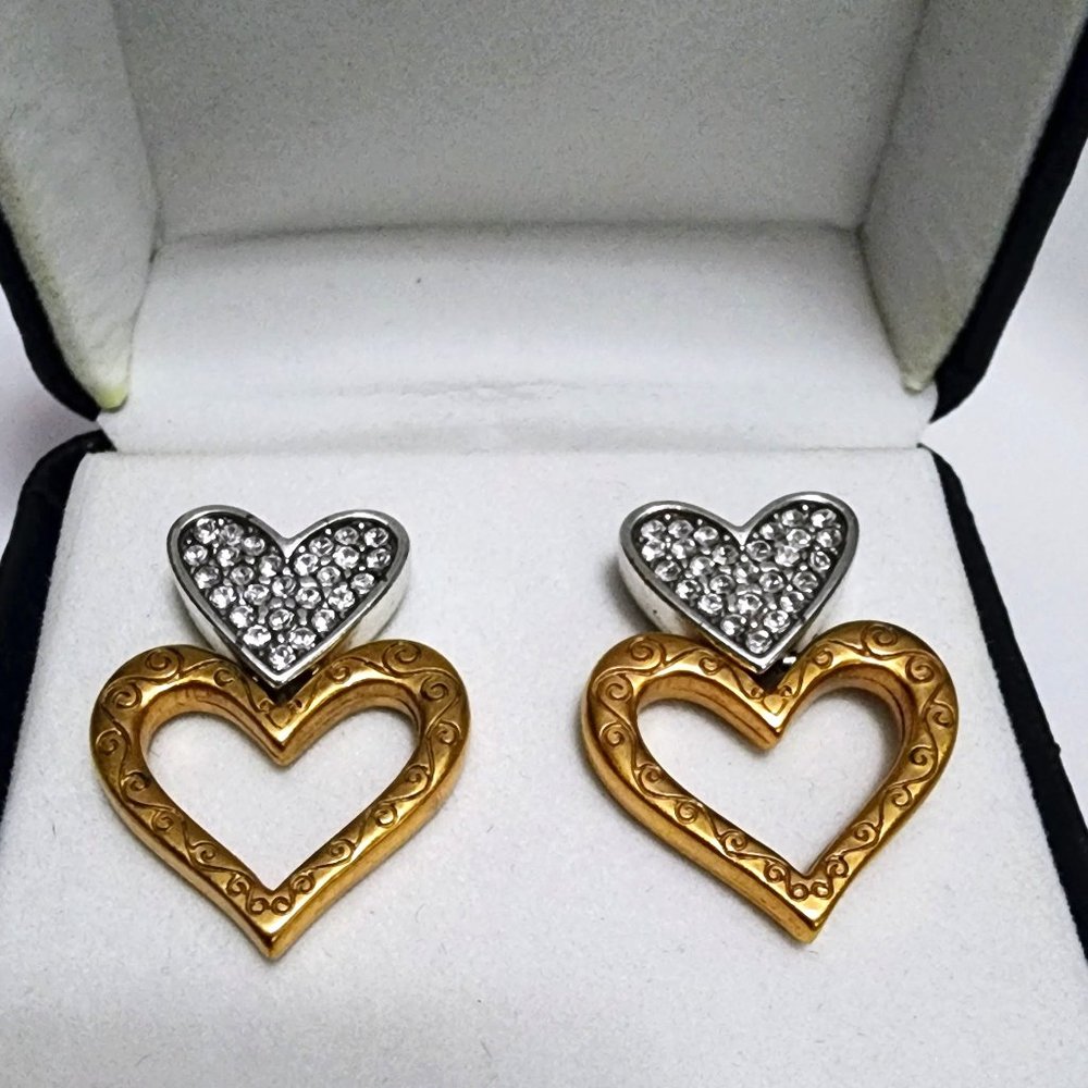 Brighton Gold Heart Earrings